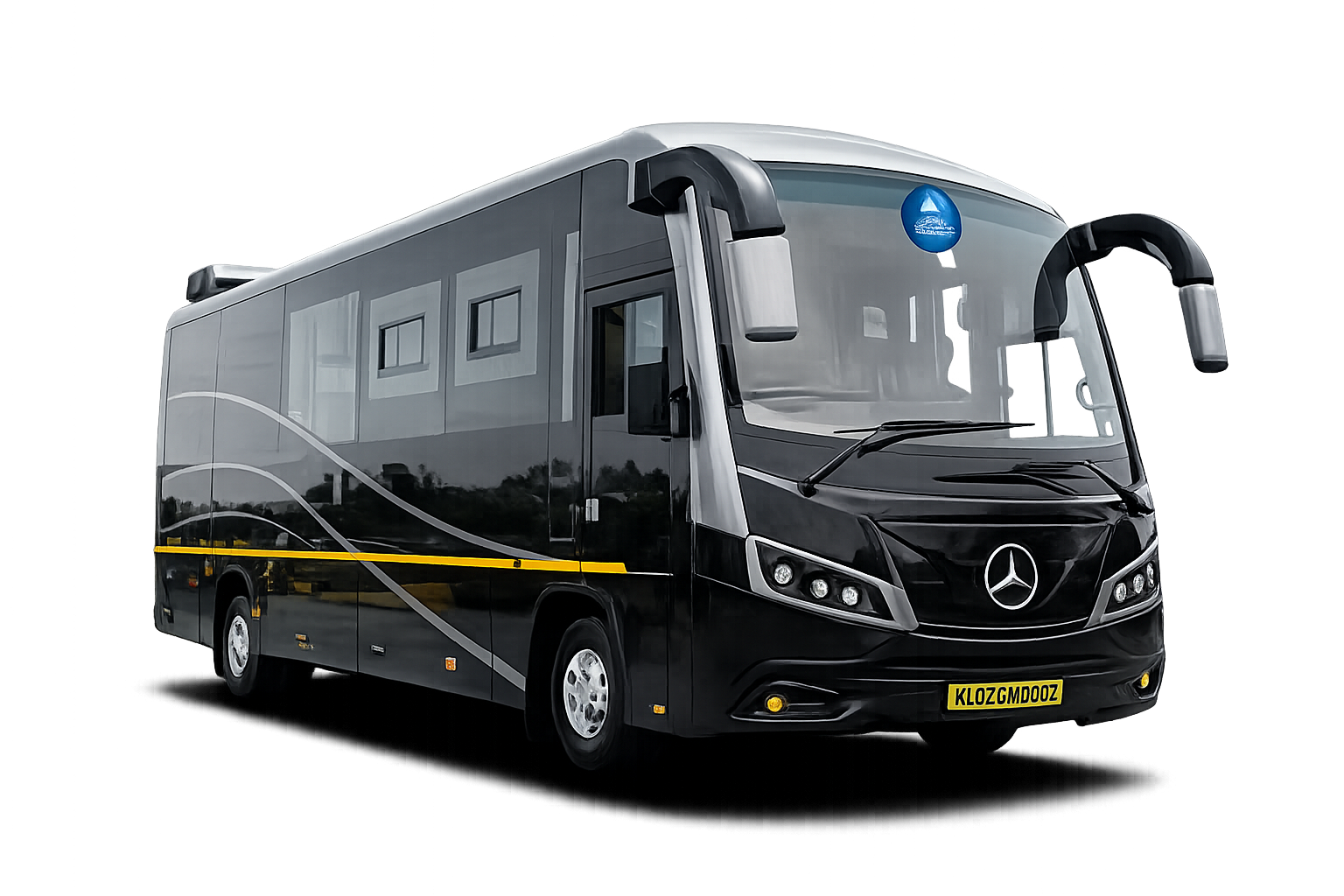 Home Luxury black Mercedes-Benz mini coach